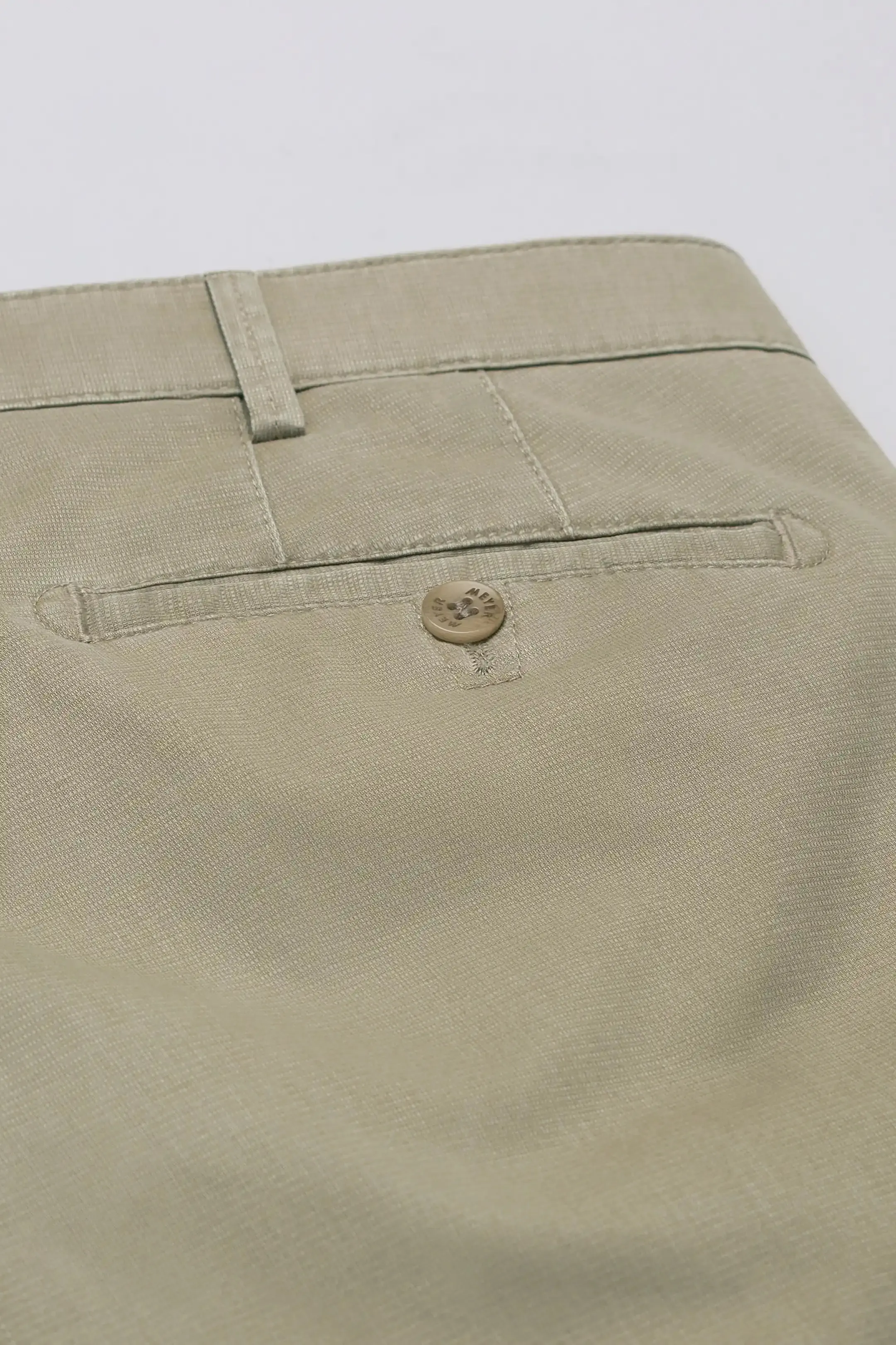 30% OFF - MEYER Roma Trousers - 5058 Liberty Fabric Cotton Chinos - Stone - Size: 34 LONG