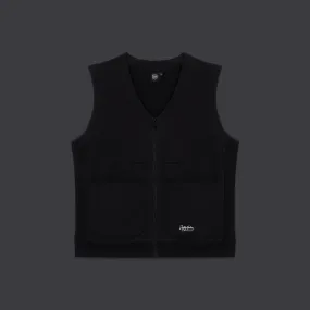 3D Box Logo Zipped Gilet Black