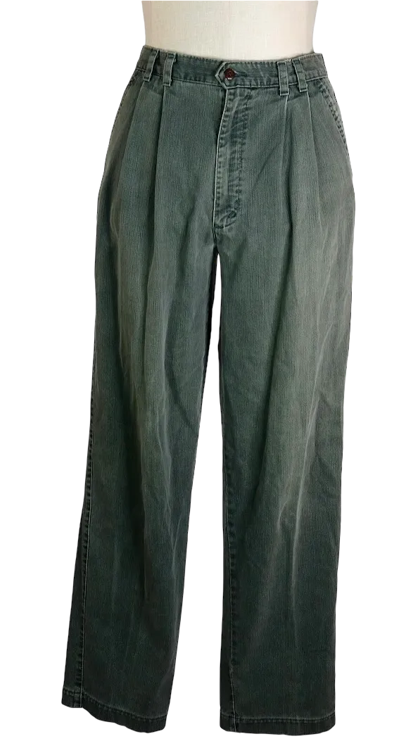 90s Dockers Green Weatherworn Chinos     w32