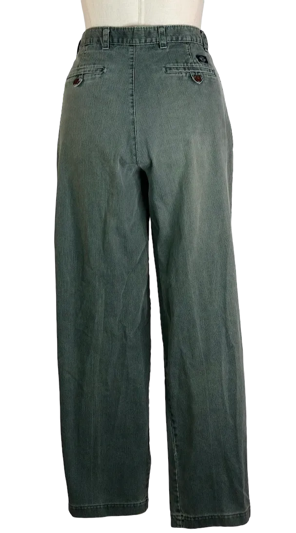 90s Dockers Green Weatherworn Chinos     w32