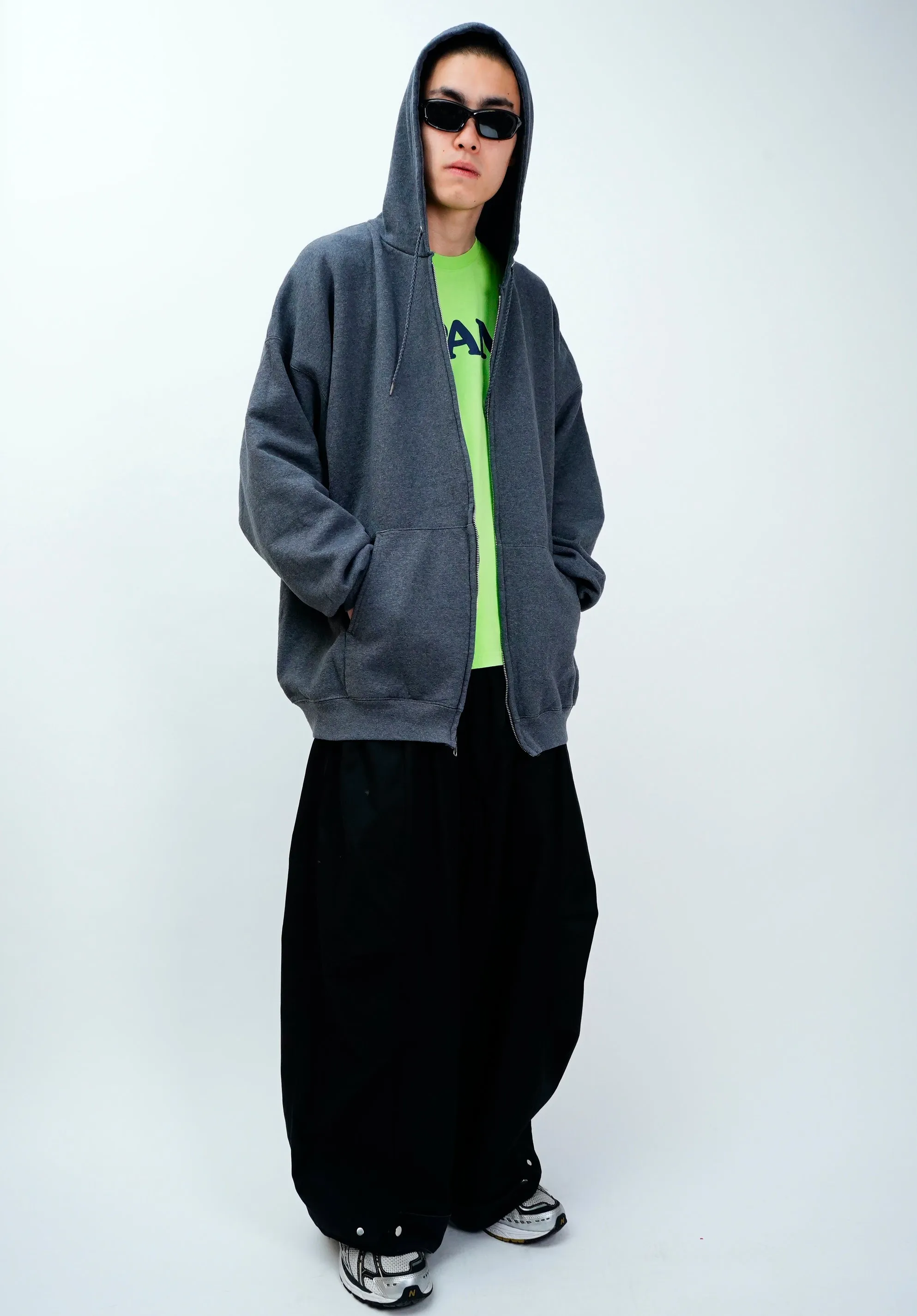 90's "Hanes" -Sweat Zip Parka-