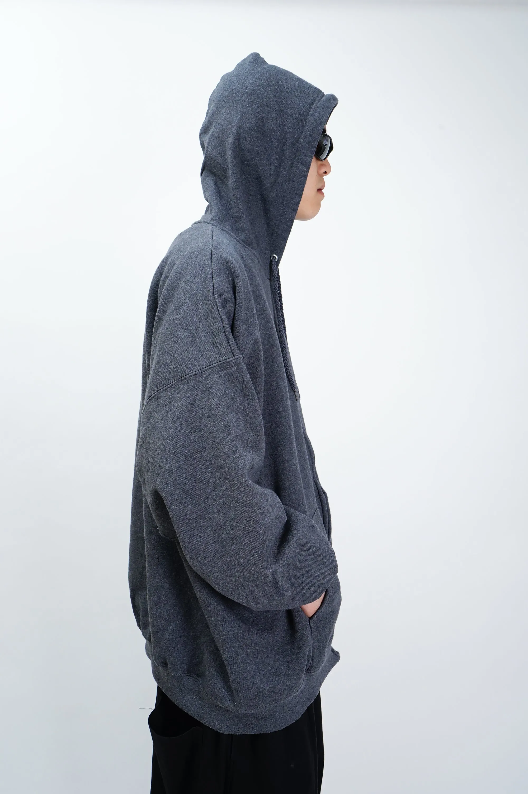 90's "Hanes" -Sweat Zip Parka-