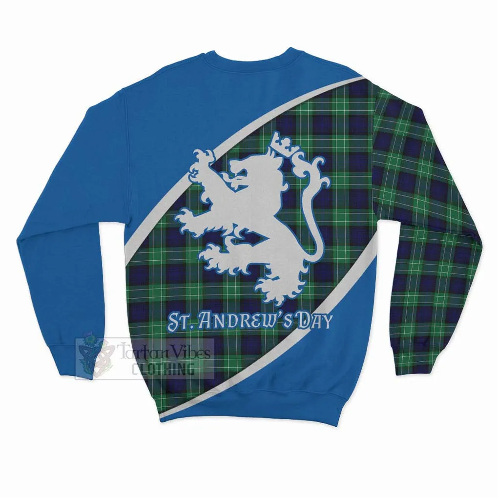 Abercrombie Family Crest Tartan Sweatshirt Celebrate Saint Andrew's Day in Style