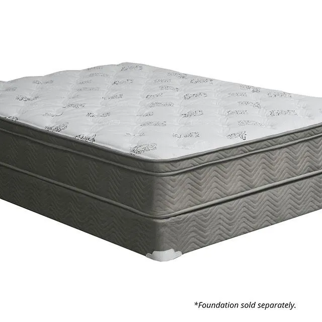 ALEKSA White, Gray 11" Euro Top Mattress, Full