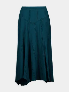 Aline Asymmetric Cotton Maxi Skirt