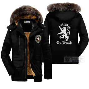 Allardice Family Crest Parka Jacket Lion Rampant Alba Gu Brath Style