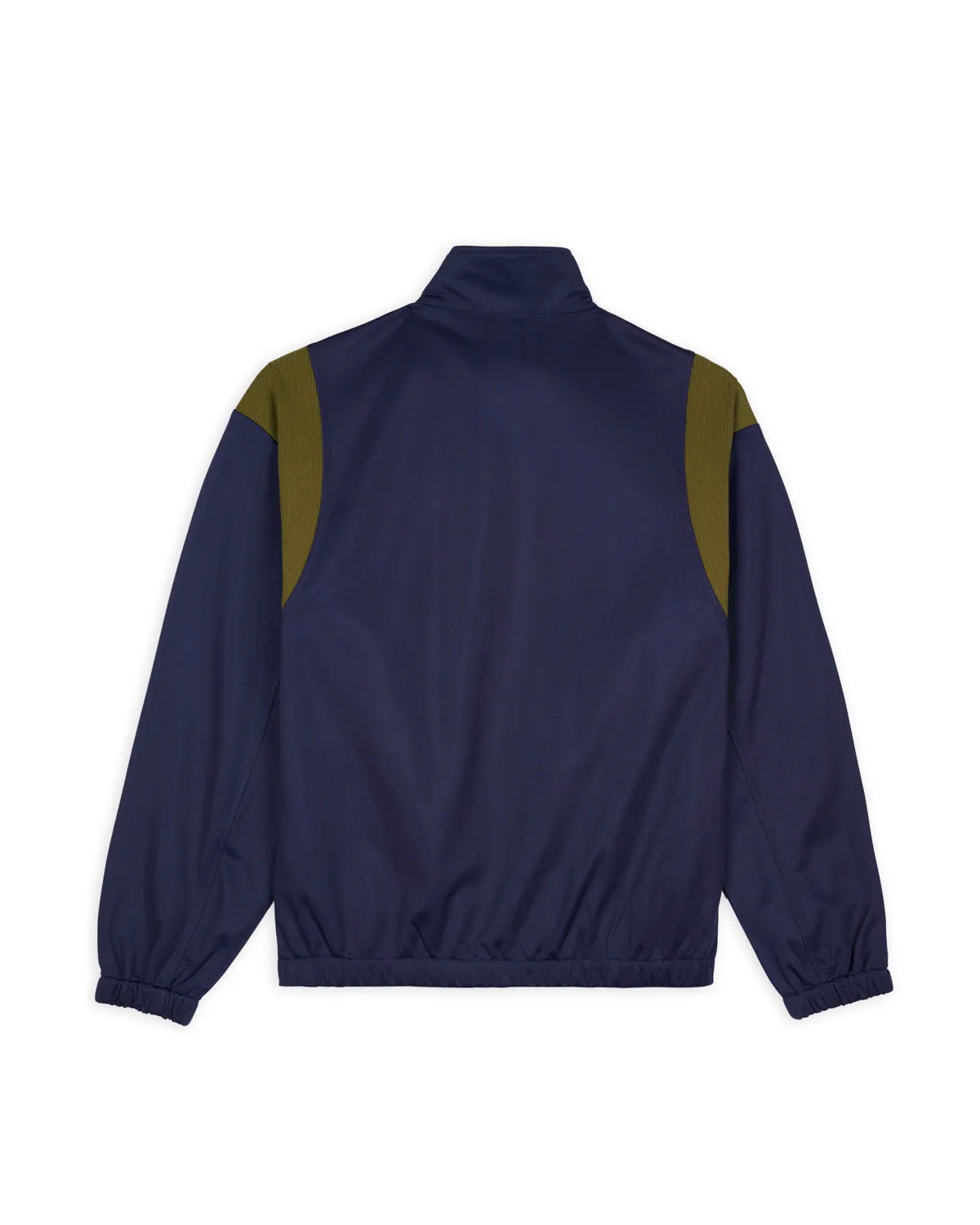 Alonzo Paneled Rib Track Jacket - Navy