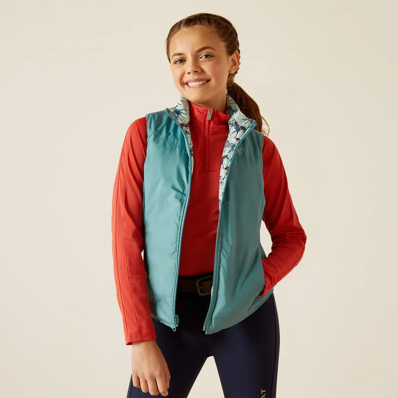 Ariat Youth Bella Vest Ponies Blue