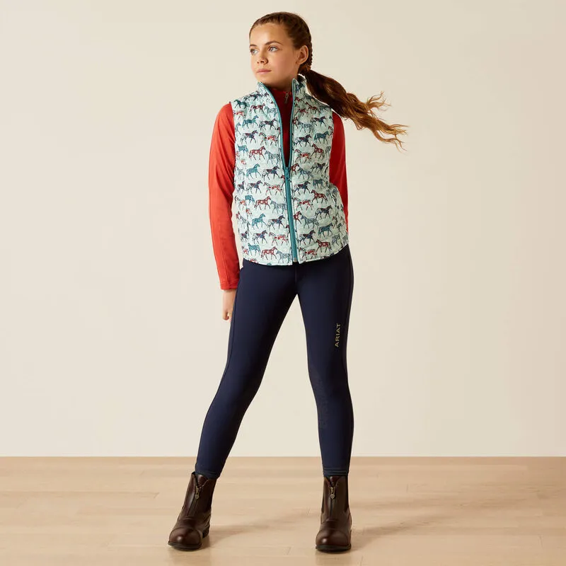 Ariat Youth Bella Vest Ponies Blue