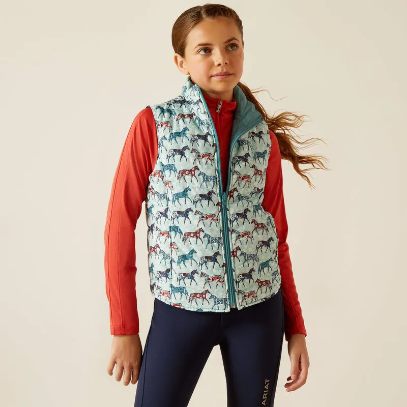 Ariat Youth Bella Vest Ponies Blue