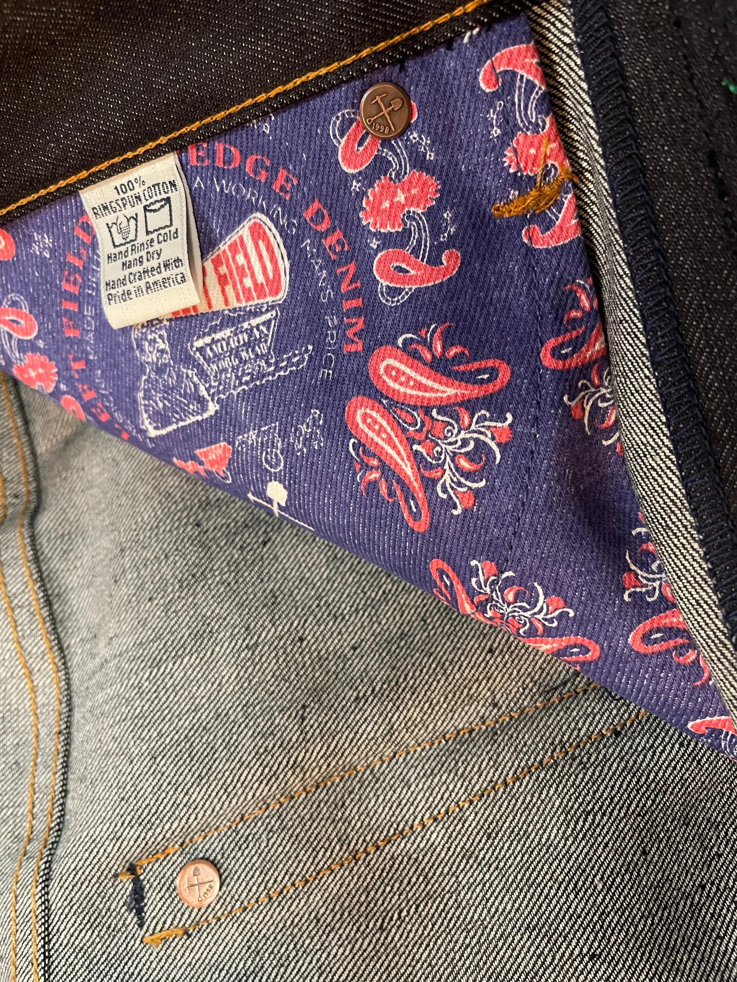 Atlas 13 oz  Indigo stretch Nihon Menpu Japanese denim *Review Specs*