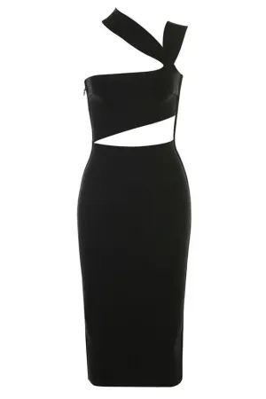 BANDAGE DRESS - BLACK