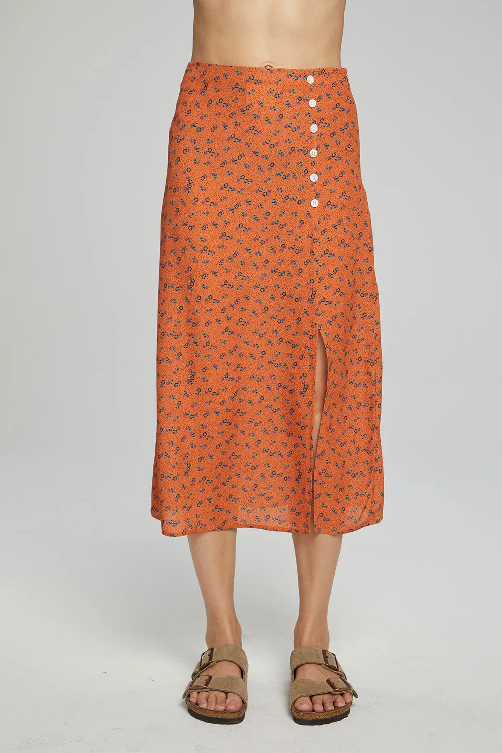 Belle Midi Skirt - Tigerlily