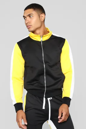 Bobby Track Jacket - Yellow/Combo