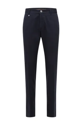 Boss Stretch Cotton Slim Fit Chinos - Navy