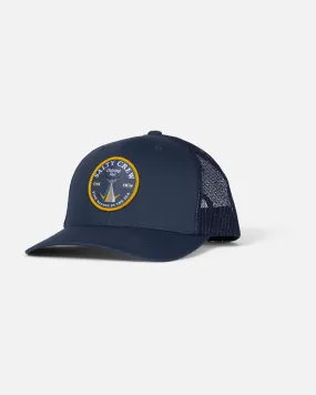 Bottom Dweller Retro Trucker Hat - Navy