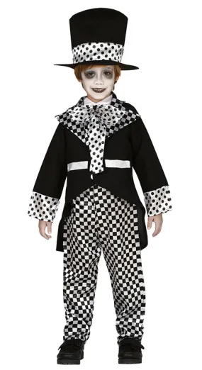 Boys Dark Hatter Dark Wonderland Fairy Tale Halloween Costume