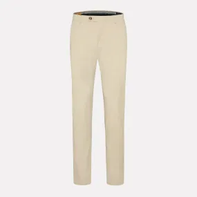 Bugatti Flat Front Casual Pant / Beige