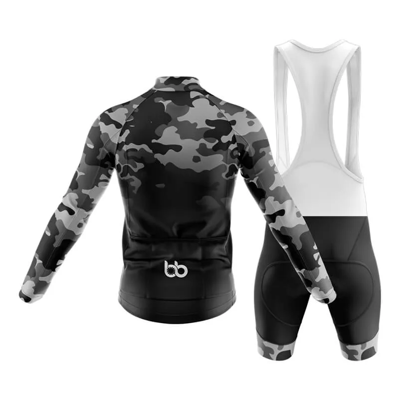 Camouflage Neck Club Cycling Kit (V3) (Grey-Black)