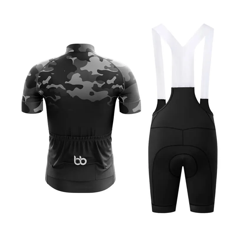 Camouflage Neck Club Cycling Kit (V3) (Grey-Black)