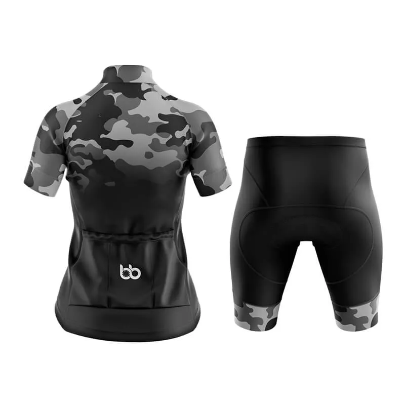 Camouflage Neck Club Cycling Kit (V3) (Grey-Black)