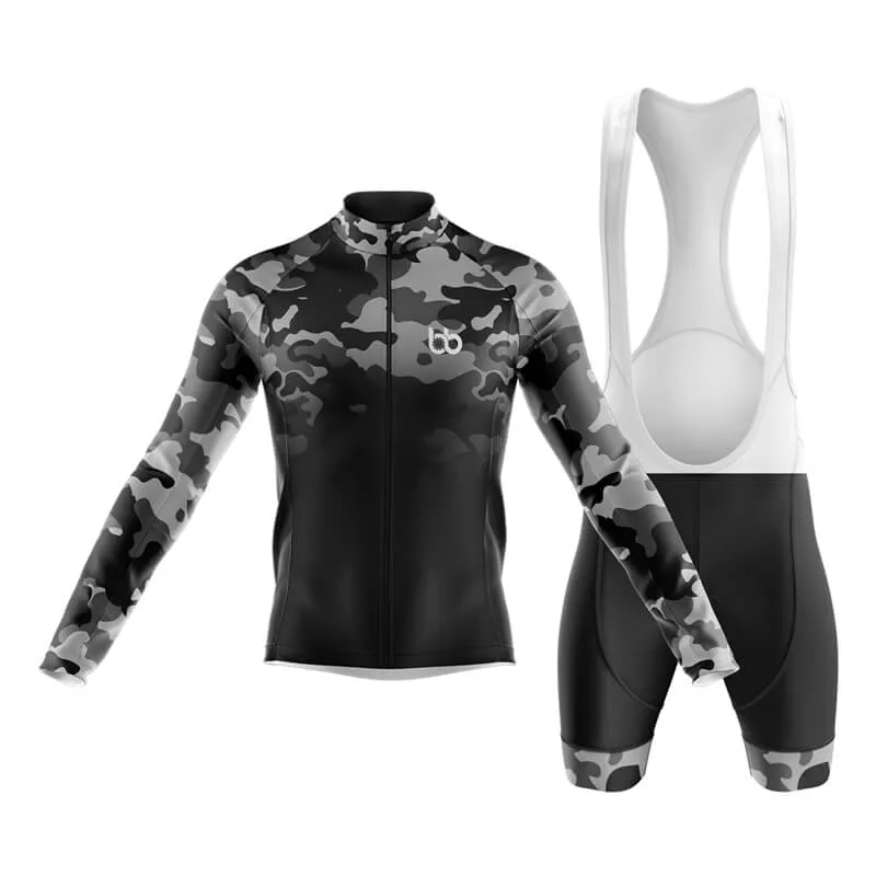 Camouflage Neck Club Cycling Kit (V3) (Grey-Black)