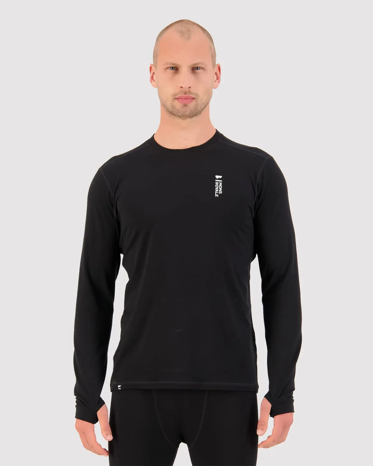 Cascade Merino Base Layer Long Sleeve - Black