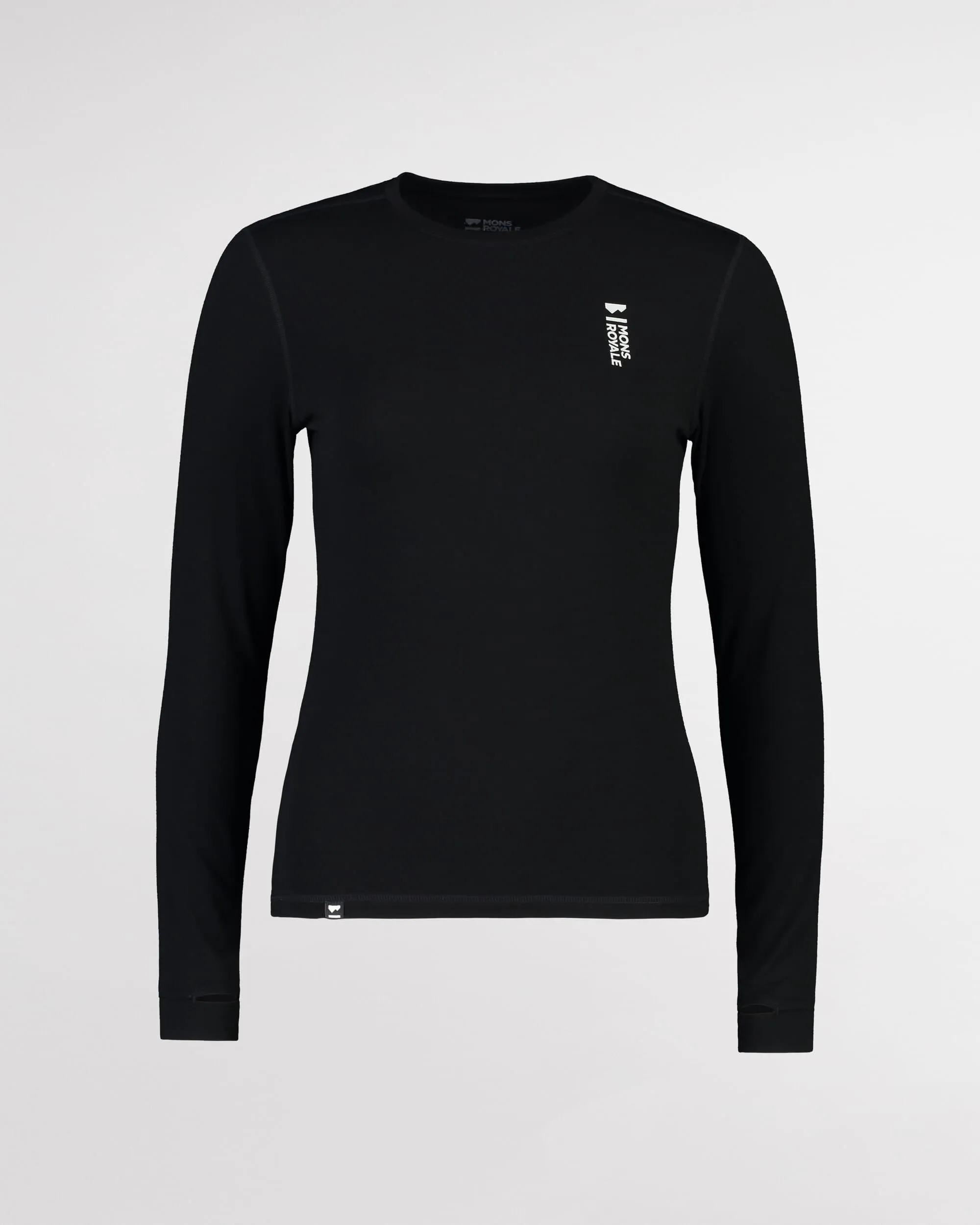 Cascade Merino Base Layer Long Sleeve - Black