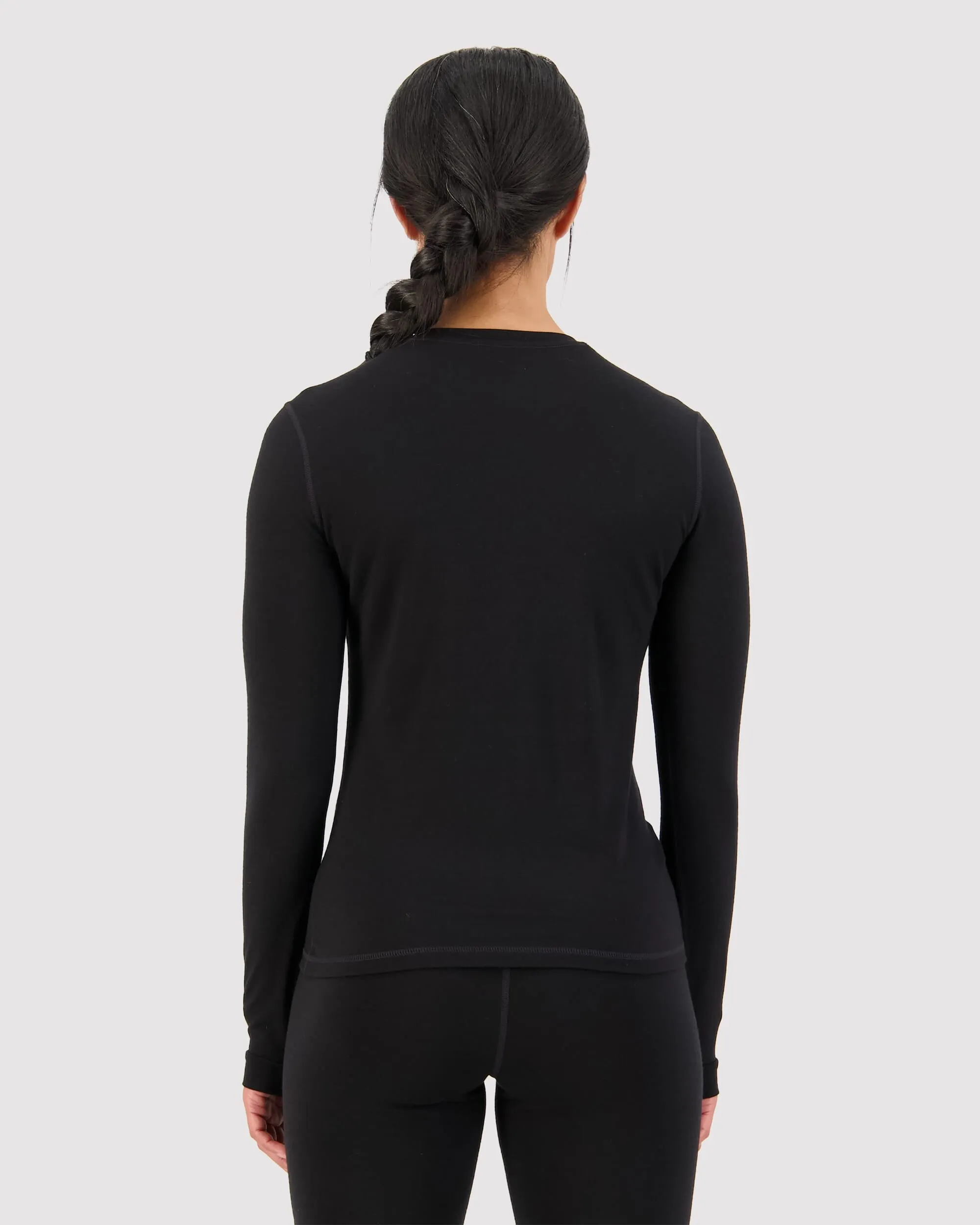 Cascade Merino Base Layer Long Sleeve - Black