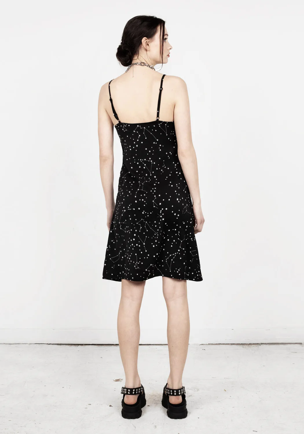 CELESTIAL MIDI SLIP DRESS