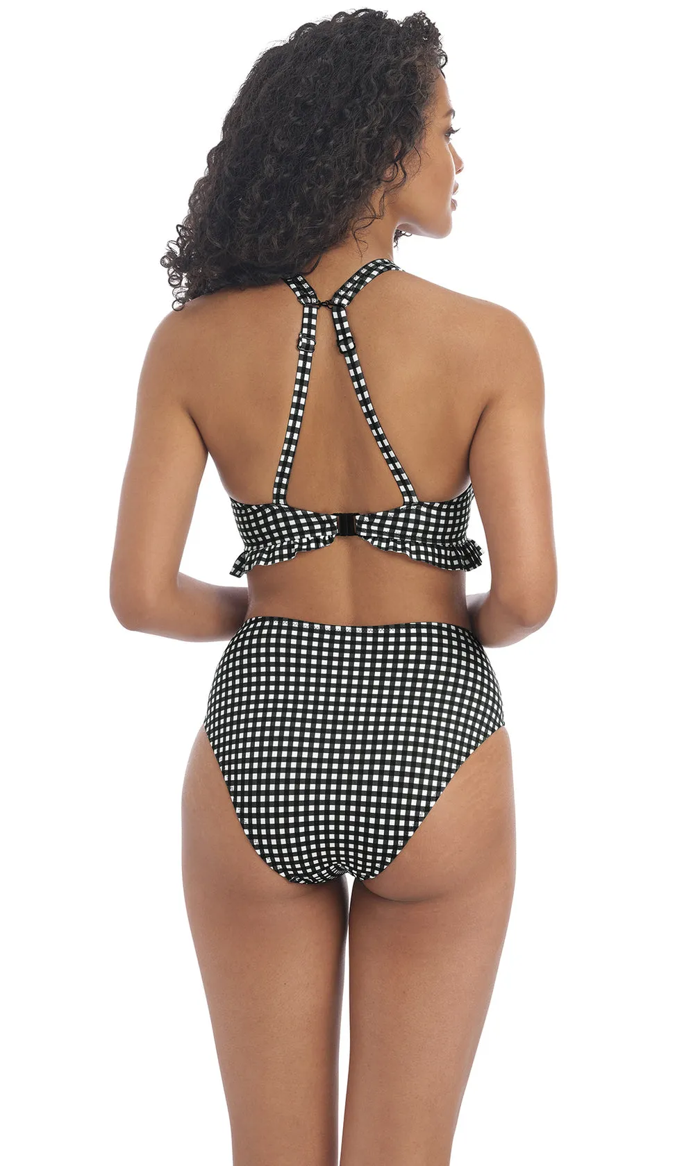 Check In Monochrome UW High Apex Bikini Top, Special Order D Cup to J Cup