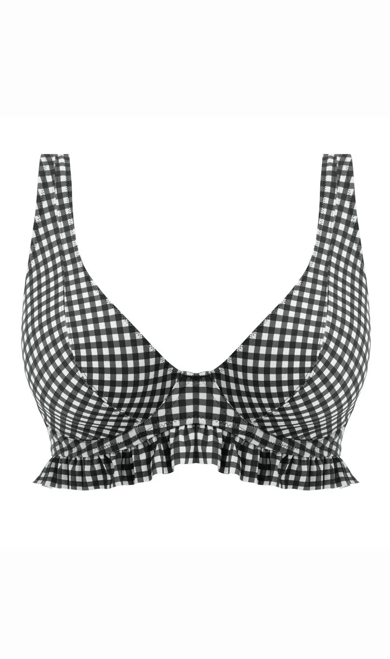 Check In Monochrome UW High Apex Bikini Top, Special Order D Cup to J Cup