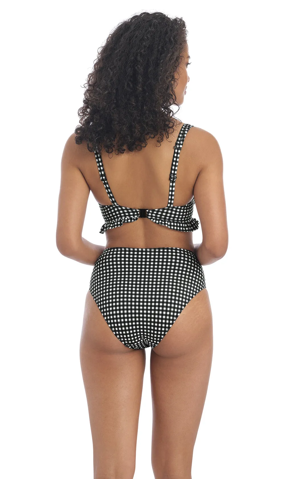 Check In Monochrome UW High Apex Bikini Top, Special Order D Cup to J Cup