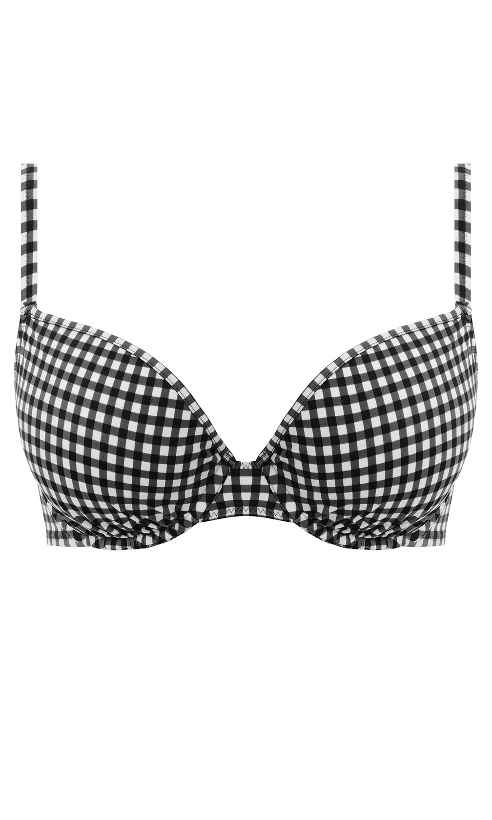 Check In Monochrome UW Moulded Bikini Top, Special Order D Cup to GG Cup