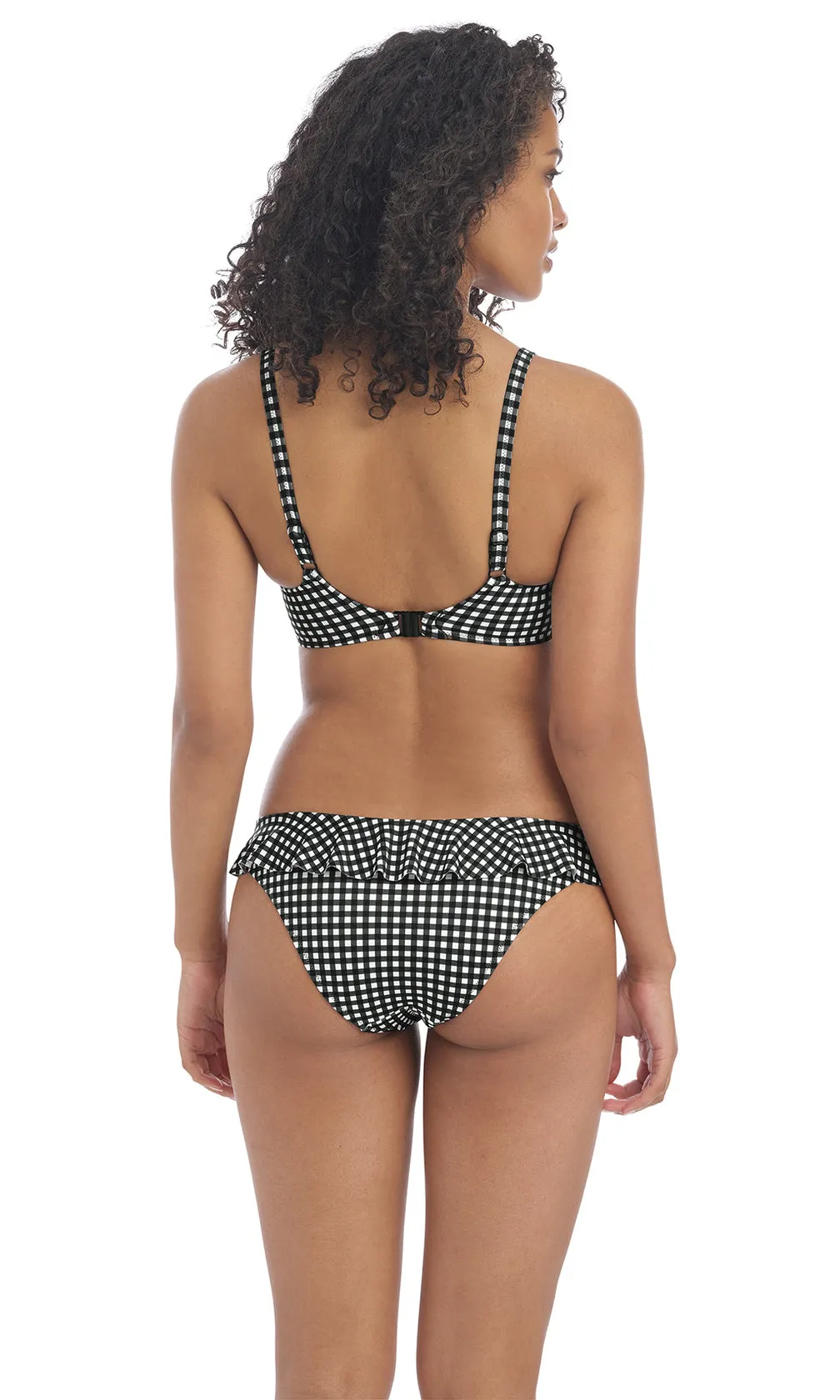 Check In Monochrome UW Sweetheart Bikini Top, Special Order D Cup to HH Cup