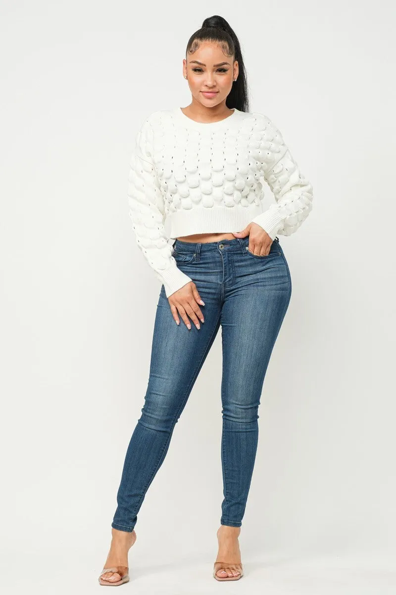 Checker Sweater Top - 3 colors