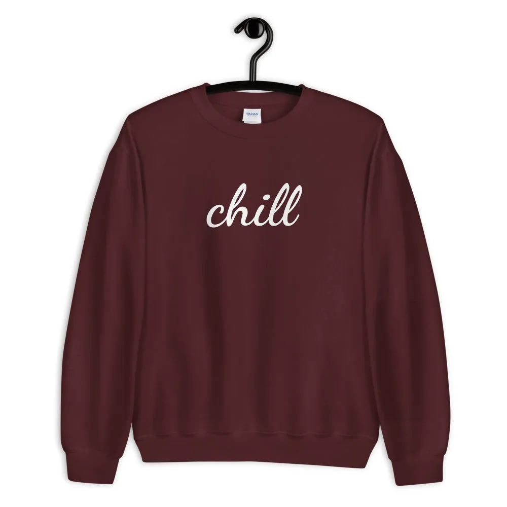 Chill Sweatshirt in Maroon