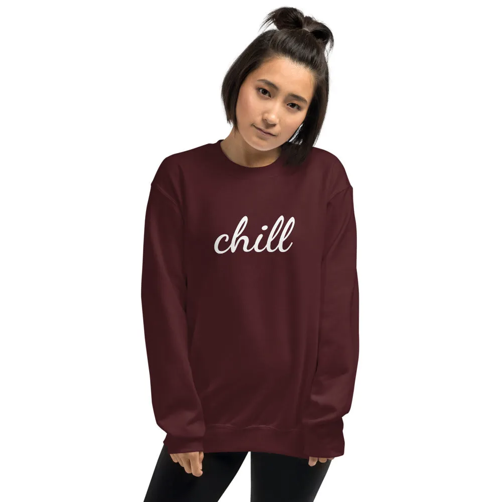 Chill Sweatshirt in Maroon