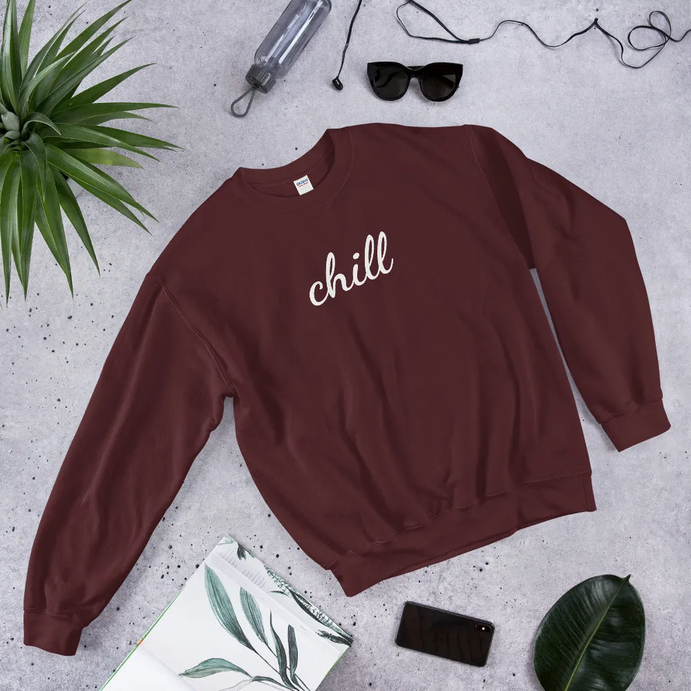 Chill Sweatshirt in Maroon