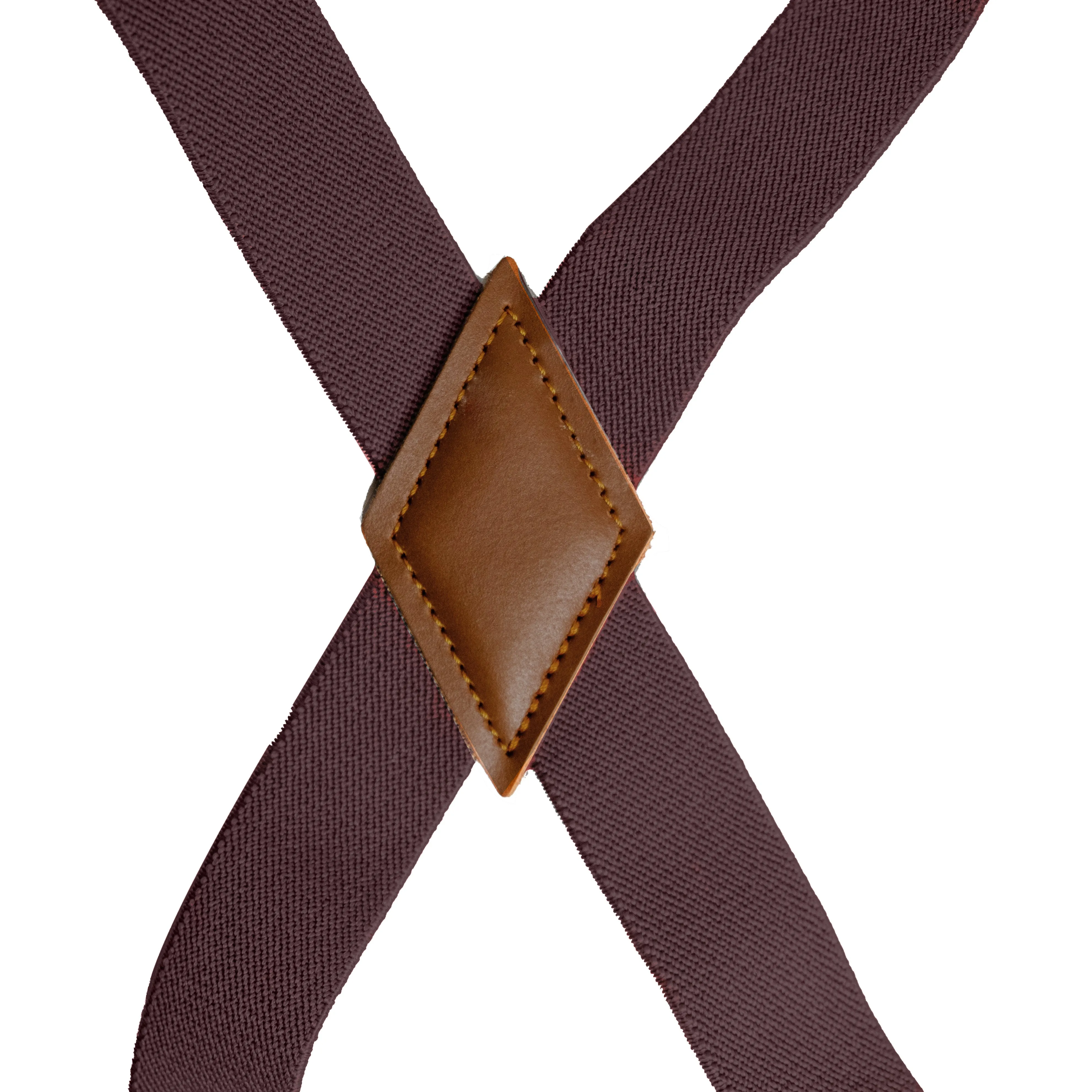 Chokore X-shaped Snap Hook Suspenders (Coffee)