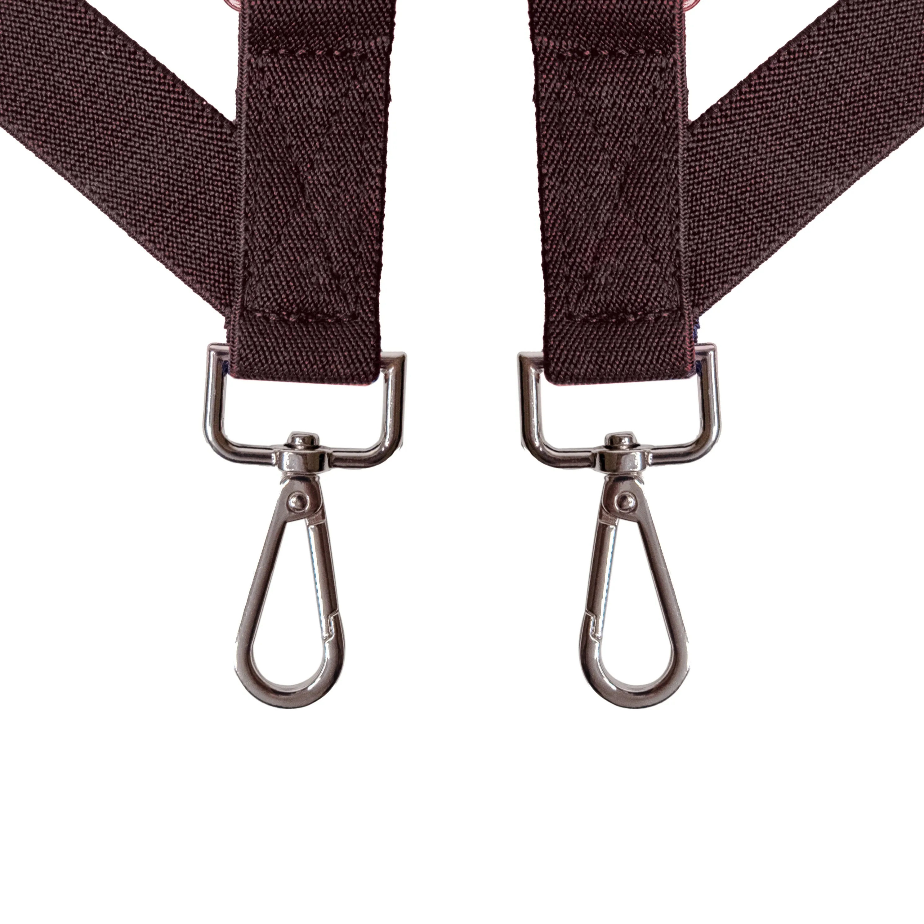 Chokore X-shaped Snap Hook Suspenders (Coffee)