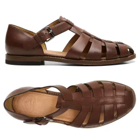 CHURCH'S Fisherman Brown Nevada Leather Sandal US 9 EU 42