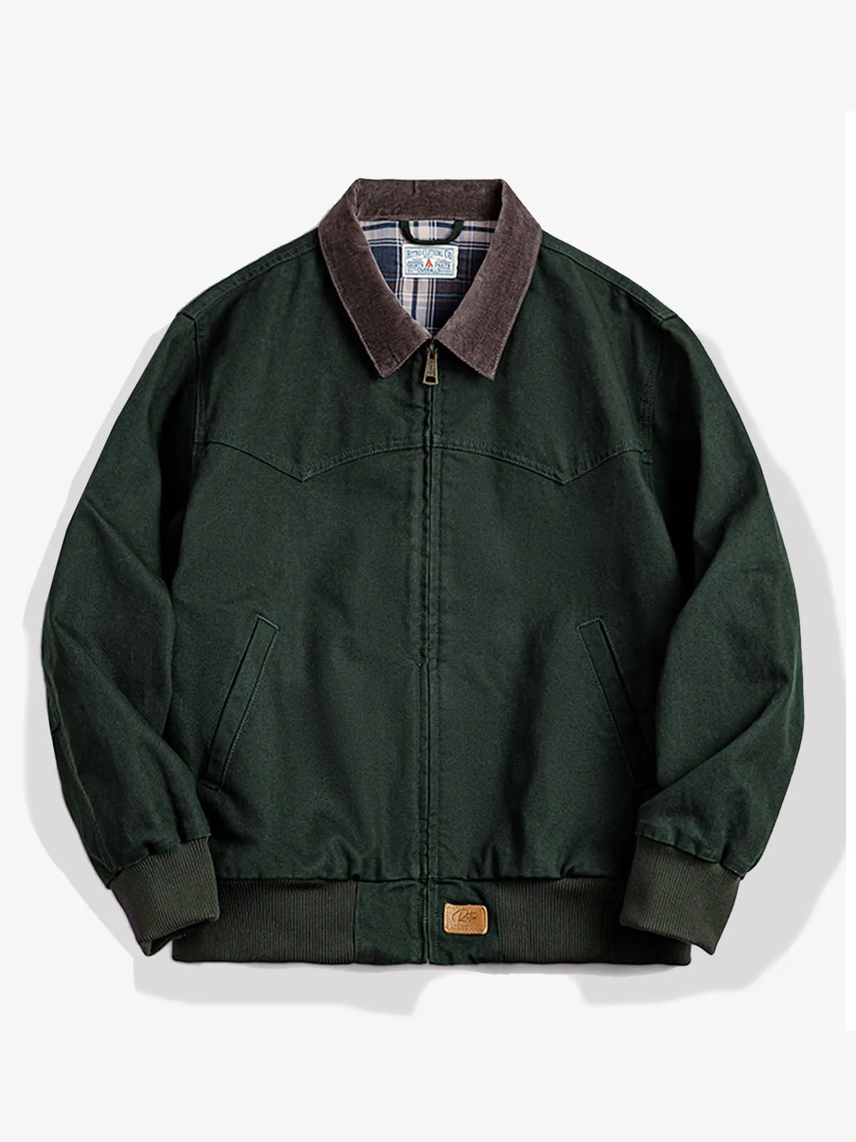 Classic Corduroy Collar Canvas Santa Fe Jacket