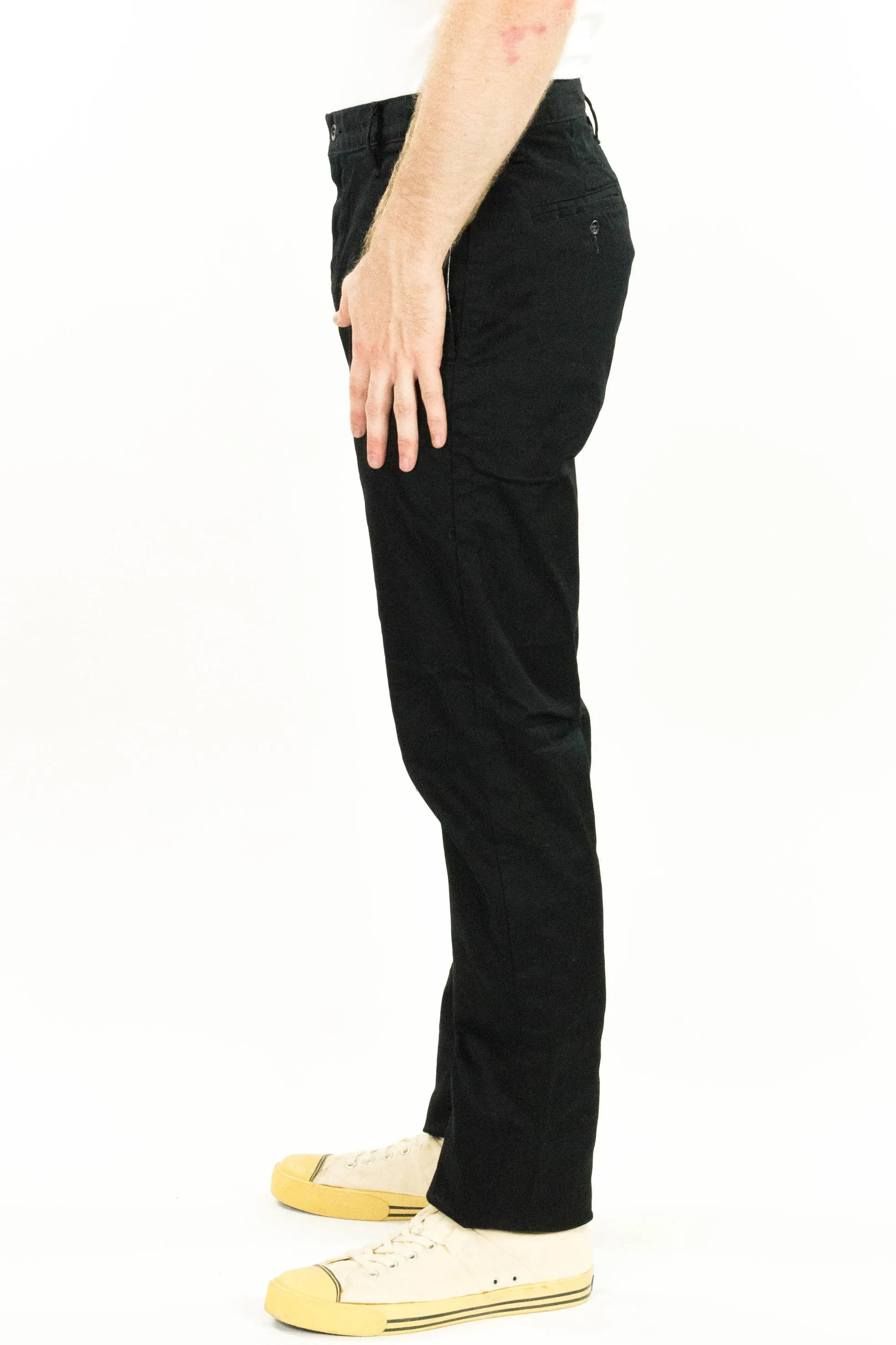 Coal Miner Black 9 oz Japanese stretch sateen twill