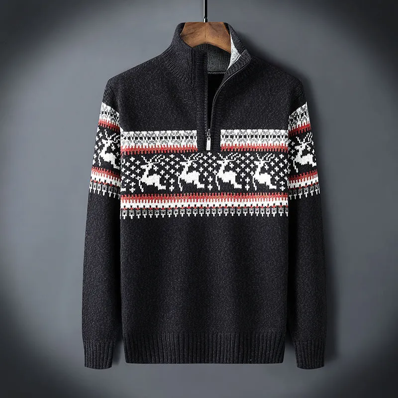 Coat Knitted Fashion  Men Sweater