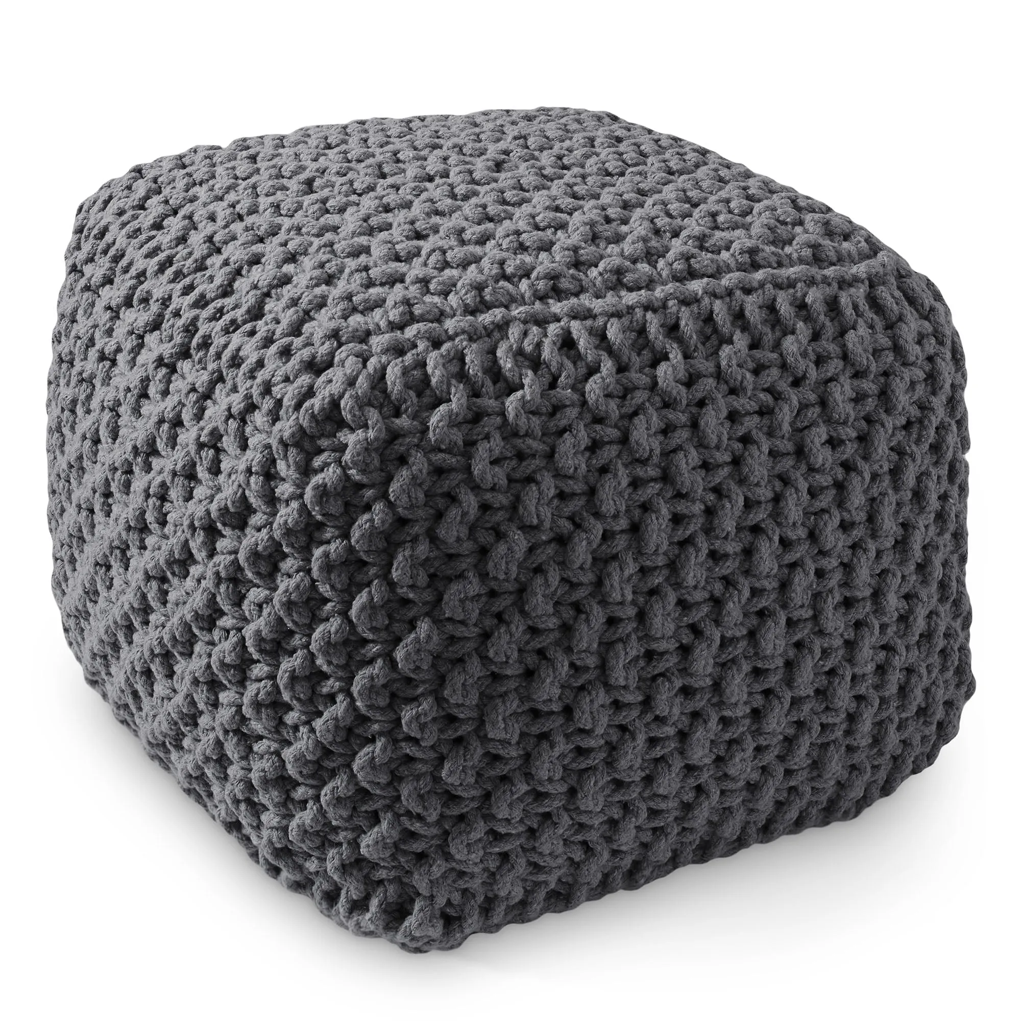 Cotton Pouf Ottomans