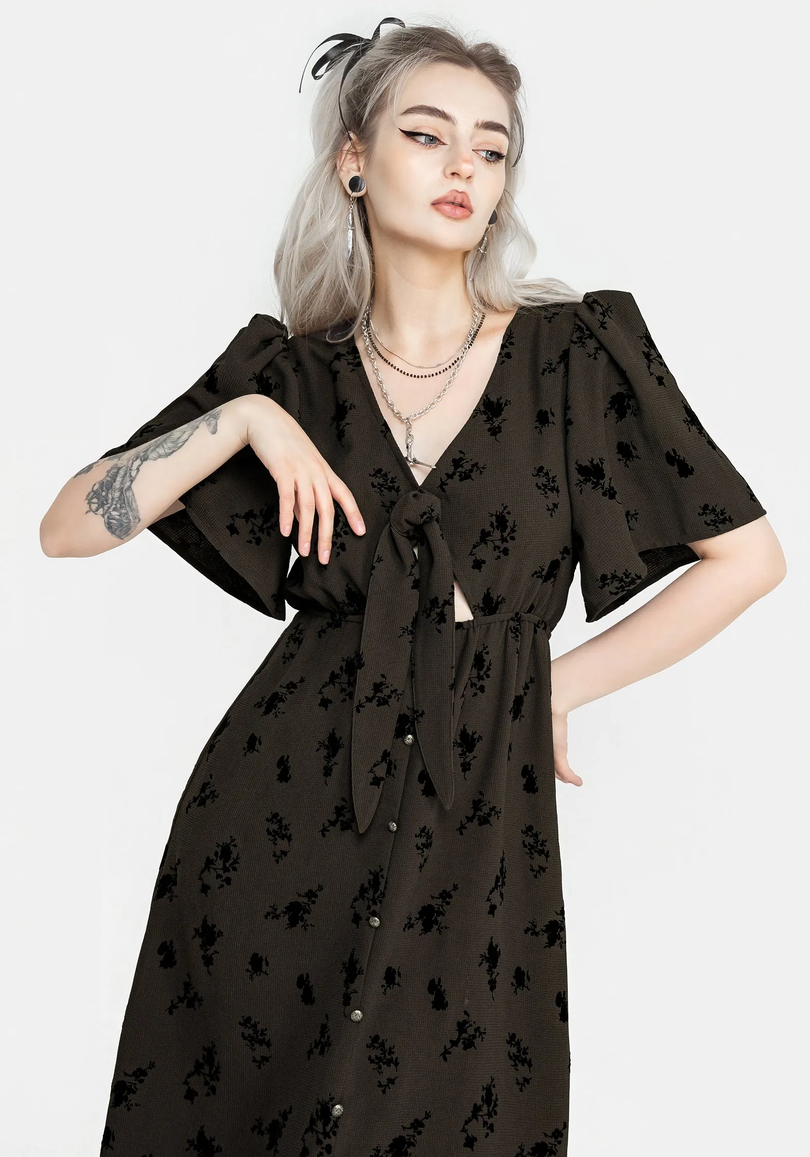 Dahlia Cut Out Midaxi Dress