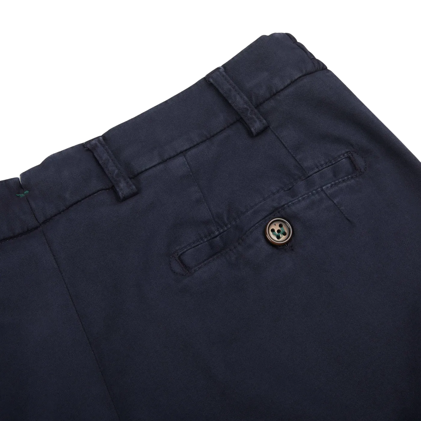 Dark Blue Cotton Stretch Chinos