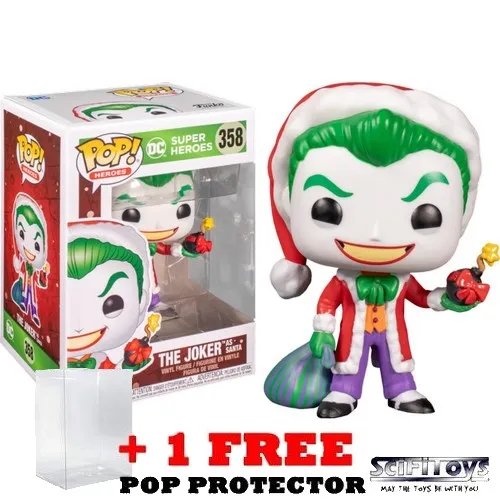 DC : Super Heroes Batman - Joker as Santa Christmas Holiday #358 Pop Vinyl Figure Funko