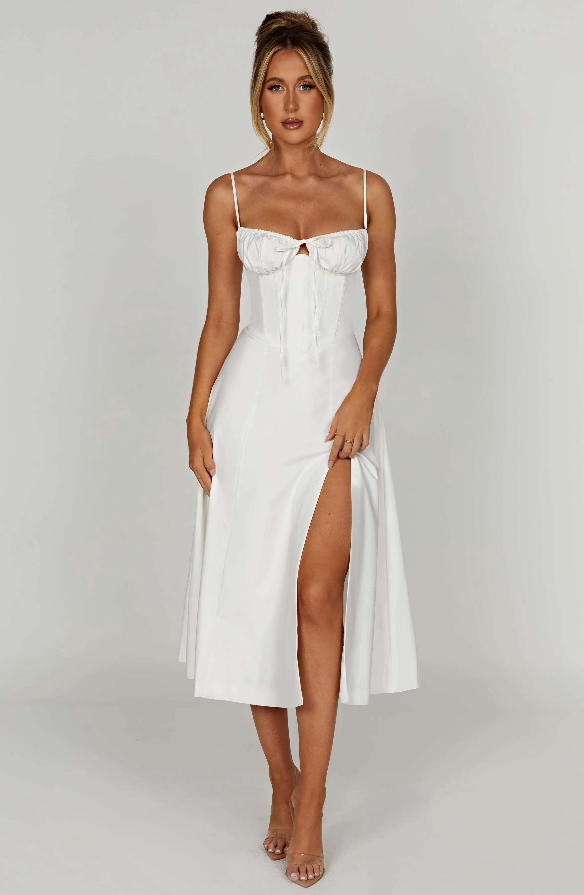 Deanna Midi Dress - Ivory